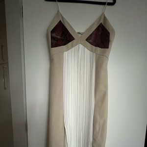 NEW. Zara Spaghetti Strap; MIDI Dress. Size M. Bust 16.5”, Hips 20”, Length 47”.